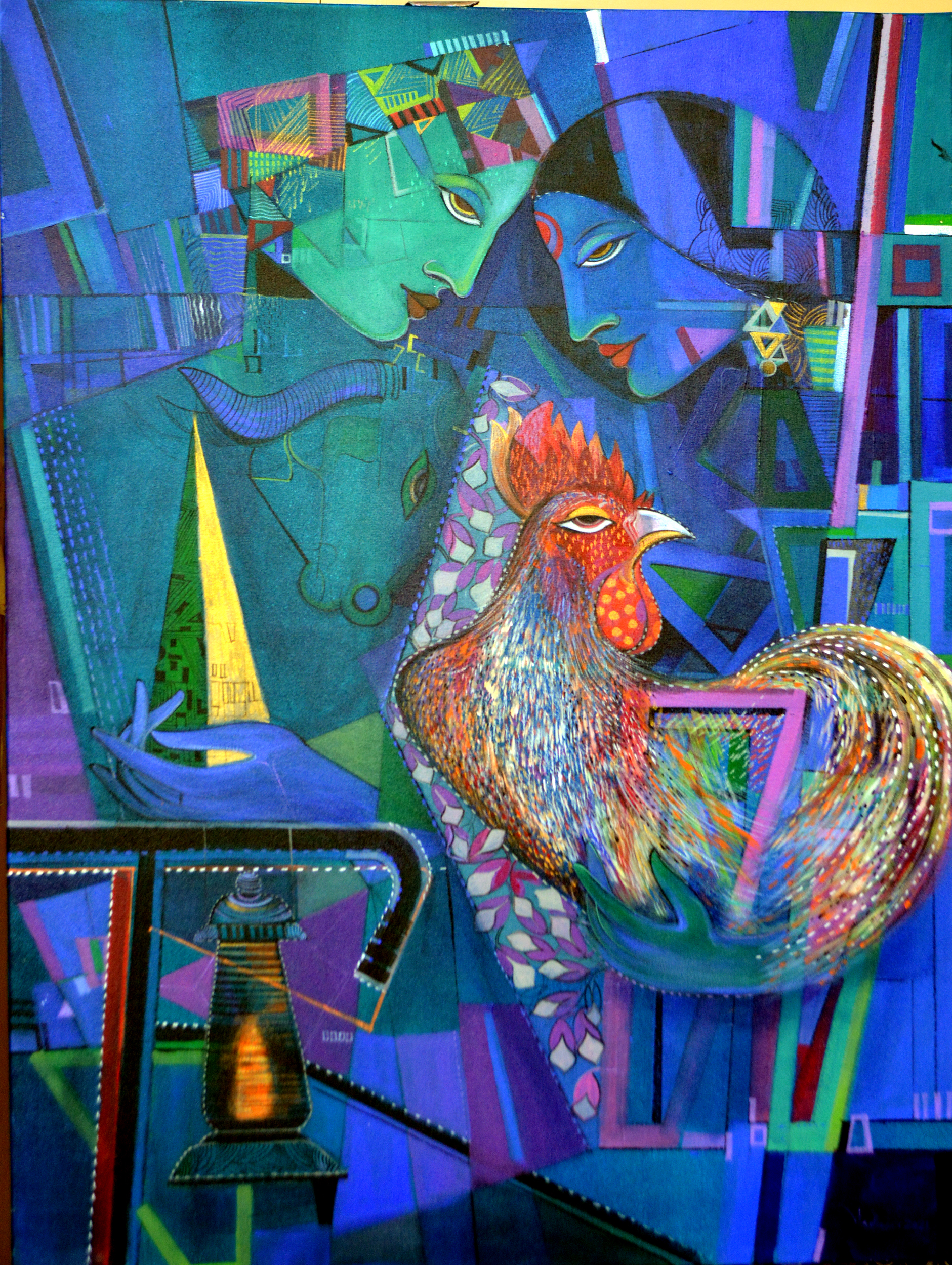 Journey towards Light by Madan Lal - MayinArt