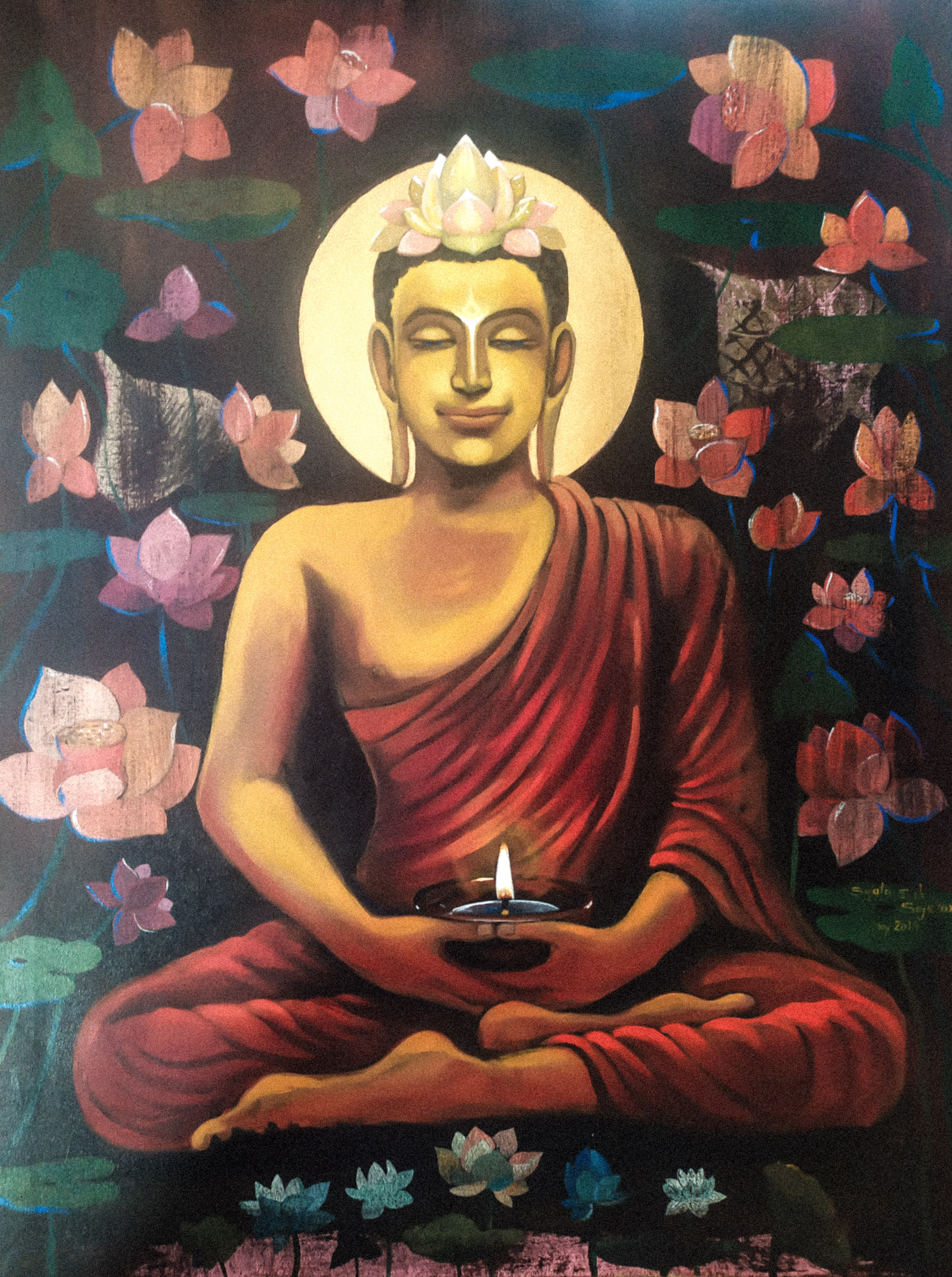 Buddha by Sujata Sah Sejekan - MayinArt